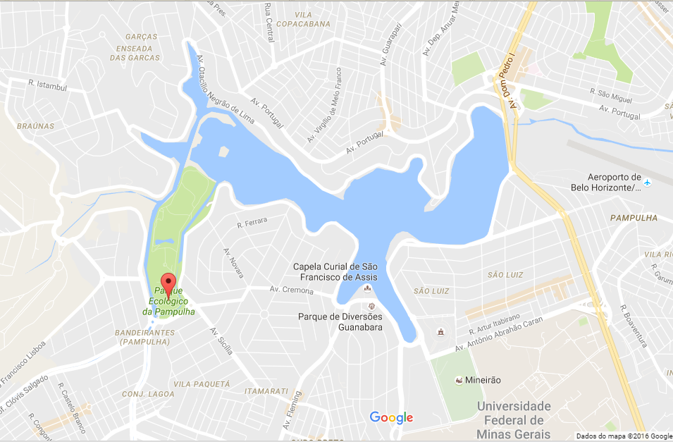 Map Passada Parque Ecológico da Pampulha | Acessibilidade para cadeirantes ...