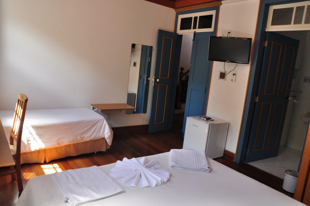 Todas as fotos do hotel foram gentilmente cedidas pelo Hotel Solar de Maria. Este foi o quarto ocupado pelo Pedro.
