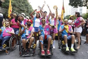 cadeirantes na bateria