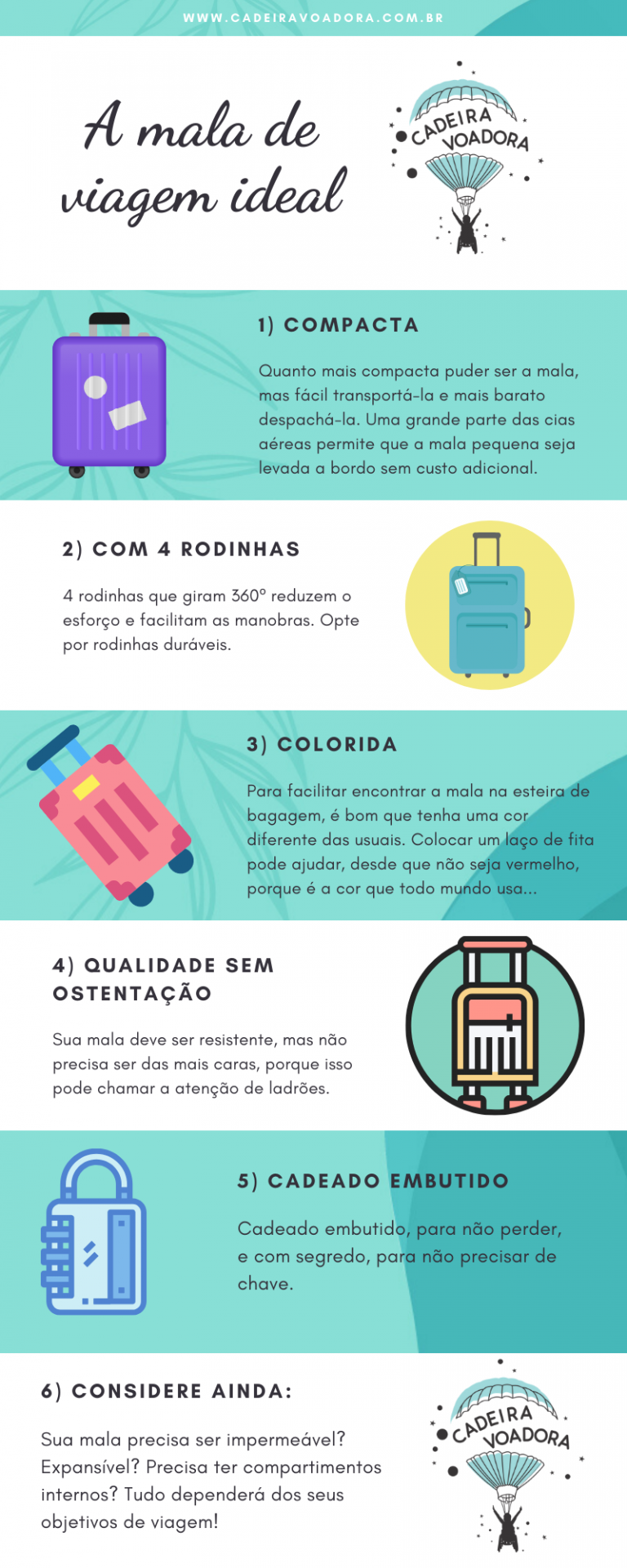 Bagagem despachada e bagagem de mão: o que levar em cada uma