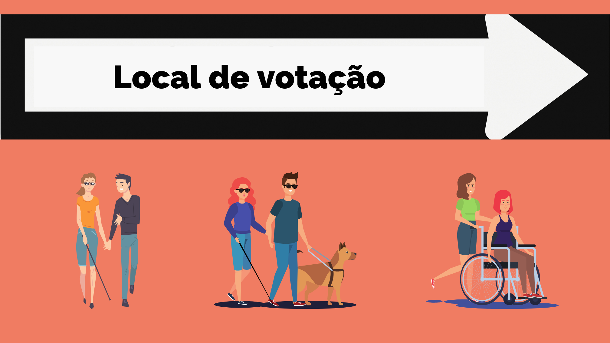 eleições – direito a acompanhante e cão-guia