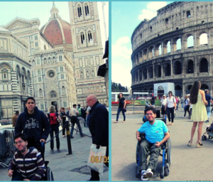 cadeirante na Itália